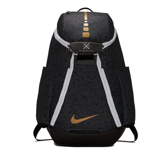 Nike Hoops Elite Max Air Team 2.0 Graphic Basketball Backpack black gold - Picture 7 of 12